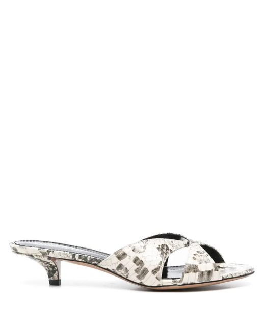 Paris Texas White 35Mm Laila Sandals