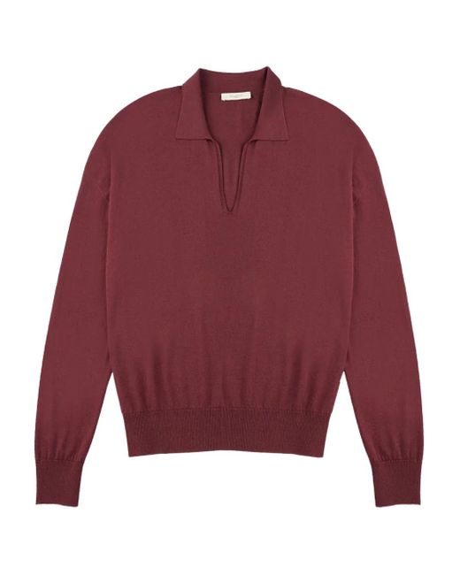 Zanone Collared Long-Sleeve Top