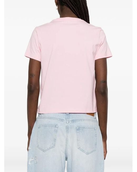 Casablanca Pink Graphic-Print T-Shirt