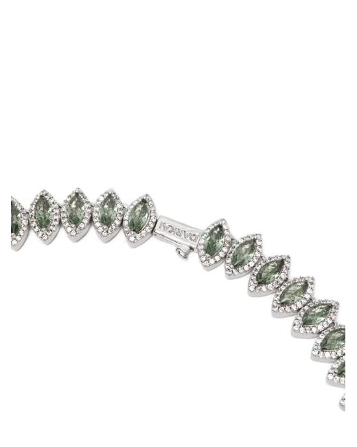 DARKAI White Tennis Marquise-Cut Crystal Necklace