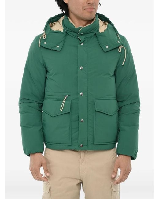 Woolrich Green Aleutian Quilted Jacket for men