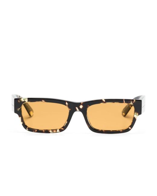 Prada Natural Tortoiseshell Rectangle-frame Sunglasses for men