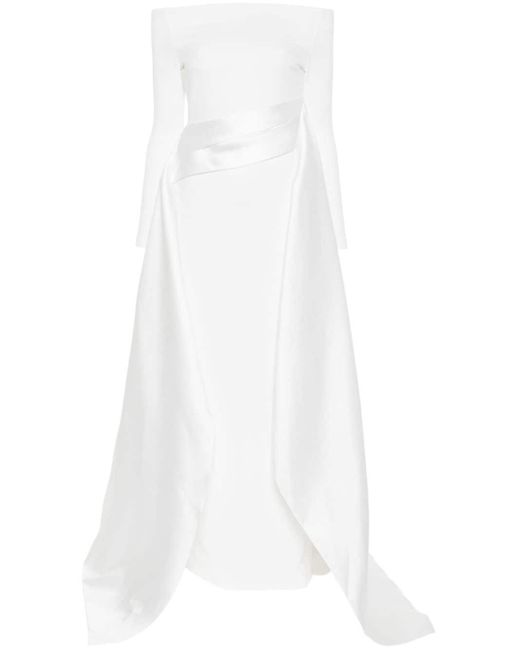 Solace London White The Irma Maxi Dress