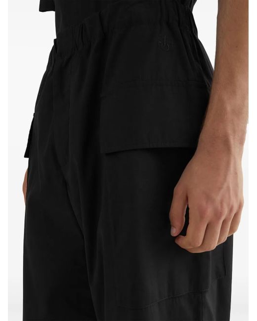 Jil Sander Black Poplin Shorts for men