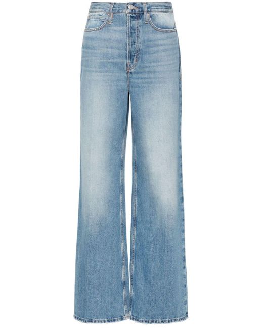 FRAME Blue The 1978 Straight Jeans With High Waist