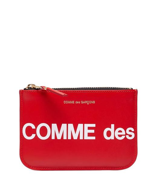 Comme des Garçons Red Logo-Print Wallet