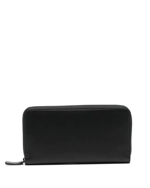 Common Projects Black Logo-Stamp Leather Wallet for men