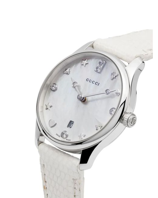 Gucci White G-Timeless 29Mm