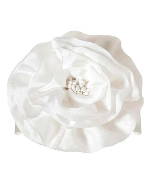 Jennifer Behr White Rose Jaw Hair Clip
