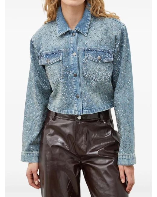 Gestuz Blue Nadivagz Embellished Jacket