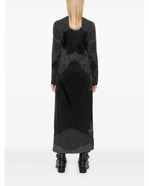 LaDoubleJ Black Swing Midi Dress