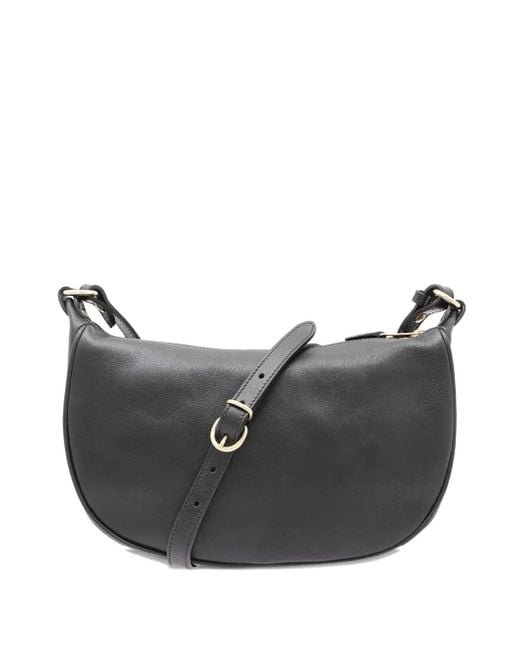 Il Bisonte Gray Schultertasche mit Logo-Detail