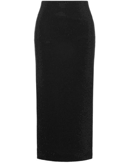 Philosophy Di Lorenzo Serafini Black Rhinestone-Embellished Skirt