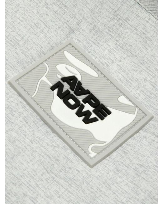 Aape By A Bathing Ape White Aapenow Logo-Patch Jacket for men