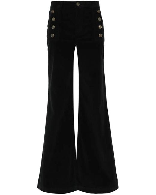Twinset Black Pinwale Corduroy Trousers