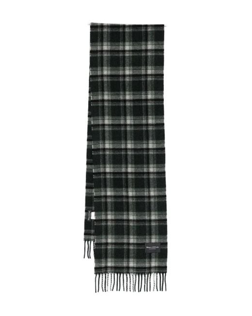 Checked Fringed Scarf Marc O' Polo pour homme en coloris Green