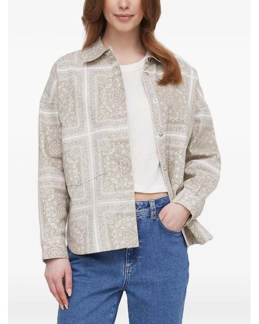 Mos Mosh Natural Patterned Shirt