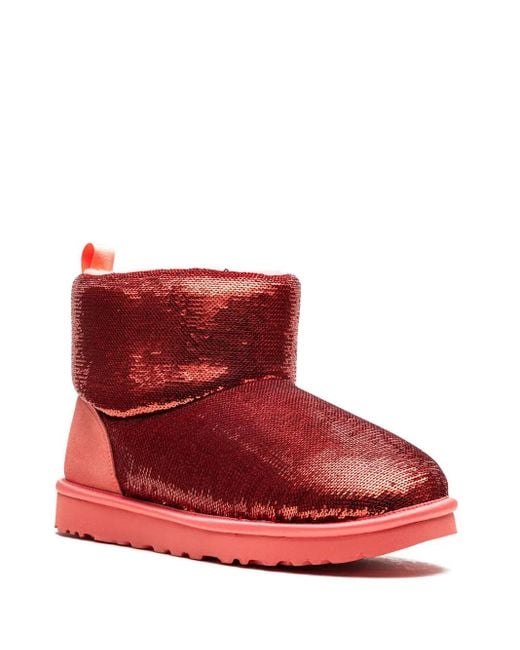 Ugg Red Classic Mini "Starfish" Boots