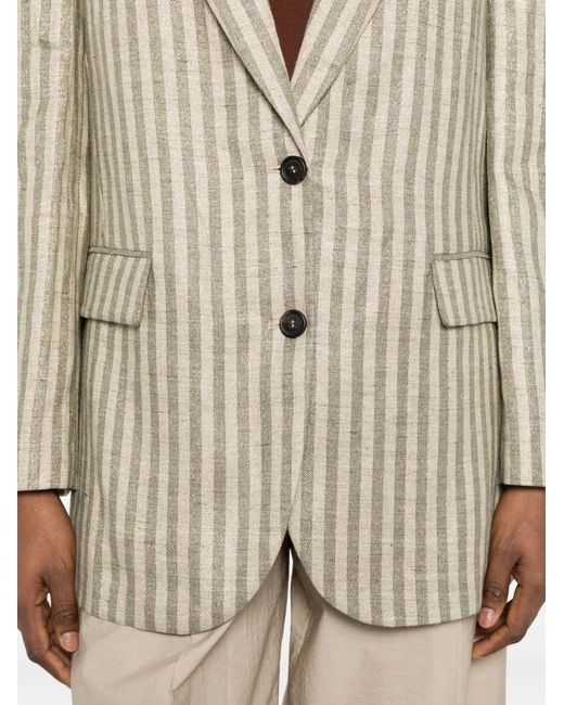 Brunello Cucinelli White Suit-Type Jacket