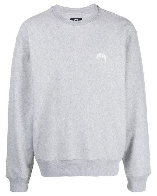 Stussy Sweater Met Geborduurd Logo in het White voor heren