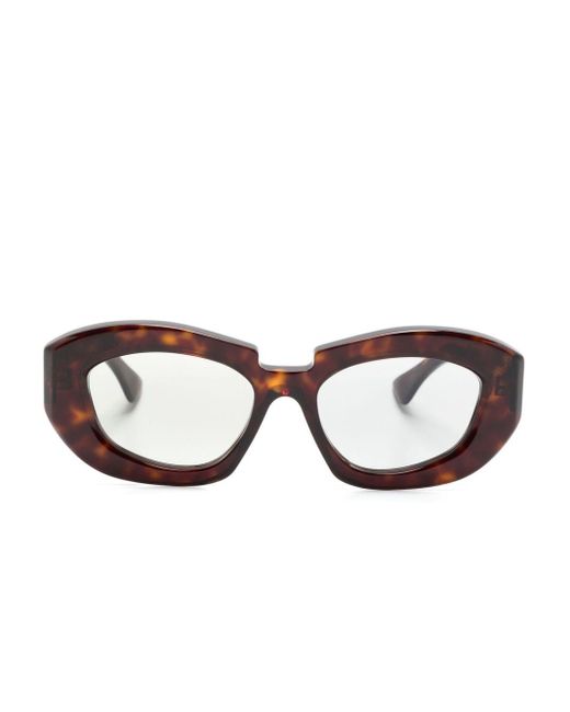 Kuboraum Brown X23 Geometric-frame Sunglasses