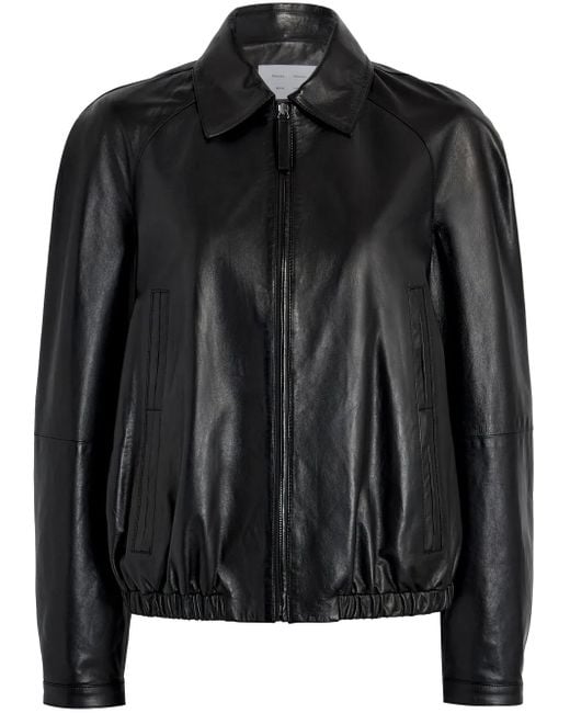 Proenza Schouler Black Beck Bomber Jacket