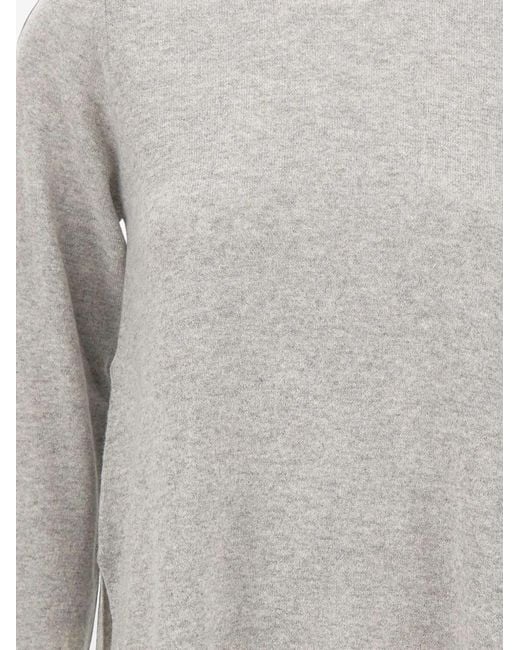 Kangra Gray Side-Slit Sweater