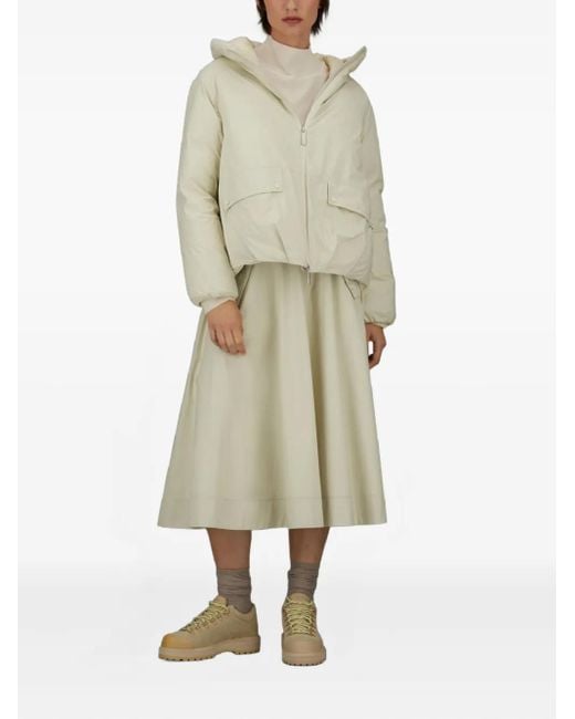 Herno White Hooded Flap-Pocket Jacket