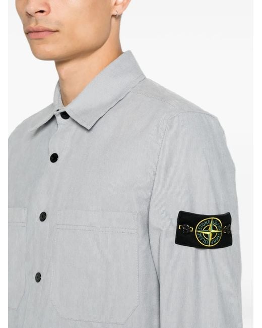 Stone Island Gray Shirts for men