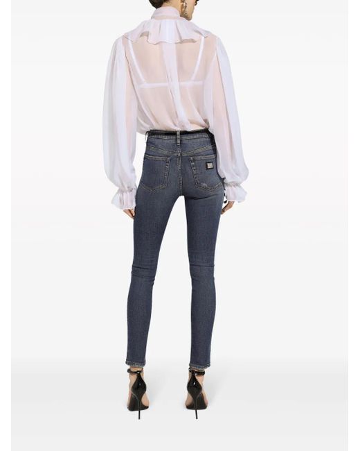 Dolce & Gabbana Blue Audrey Cotton Jeans