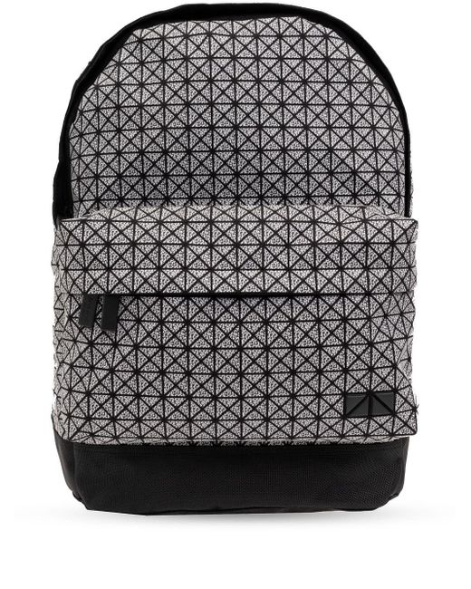Bao Bao Issey Miyake Gray Geometric-panelled Backpack