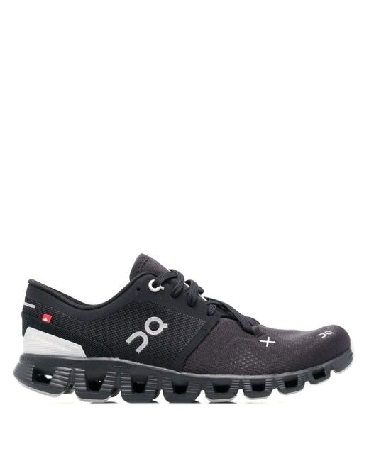 Zapatillas Cloud X3 con cordones On Shoes de color Black