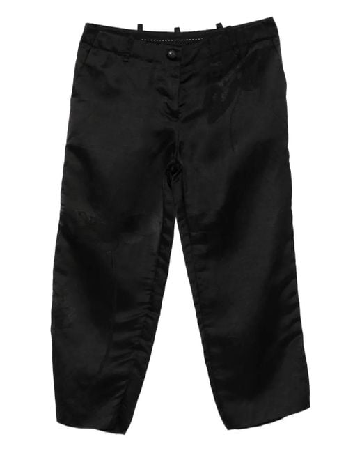 Masnada Broek Met Bloemenprint in het Black