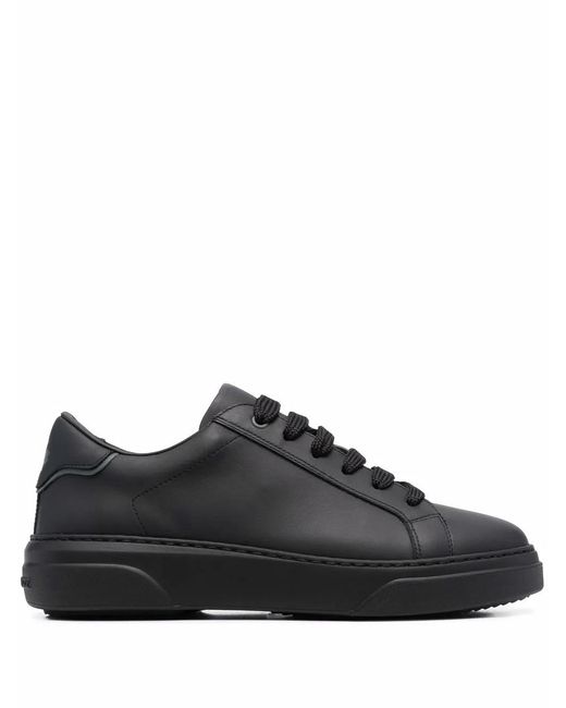 DSquared² Black Leather Bumper Sneaker for men