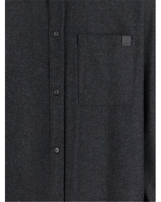 DARKPARK Black Button-Down Patch-Pocket Shirt for men