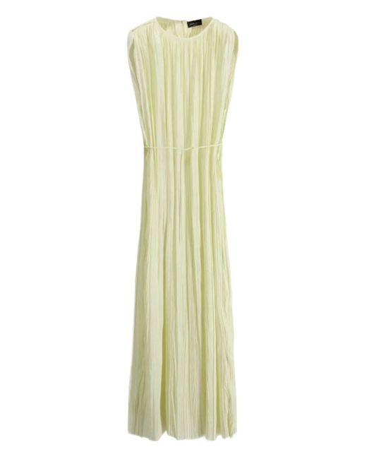 Robe Plissée À Design Sans Manches Roberto Collina en coloris Green