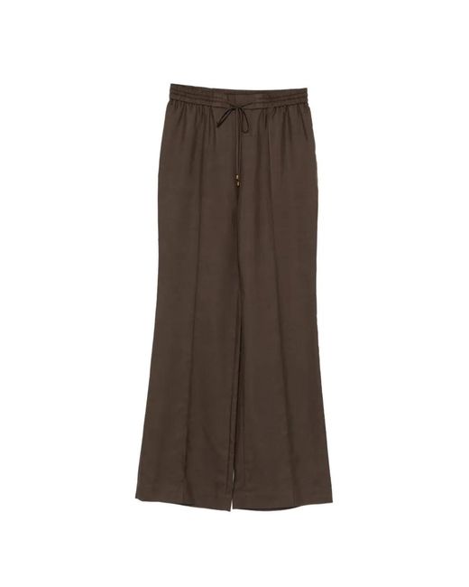 Zimmermann Brown Drawstring-Fastening Trousers