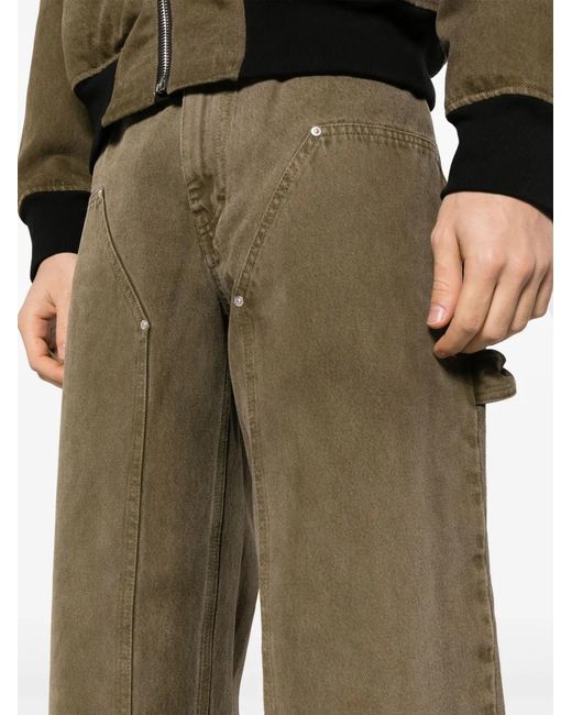 Givenchy Green Jean Carpenter À Coupe Ample for men