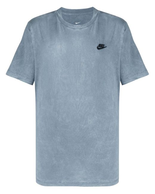 メンズ Nike アシッドウォッシュ Tシャツ Blue