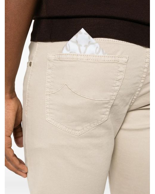 Jacob Cohen White Mid Rise Jeans for men
