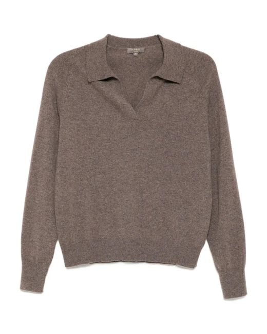 N.Peal Cashmere Harriet ポロシャツ Gray