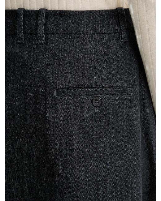 Marc O' Polo Black Belt-Loops Midi Skirt