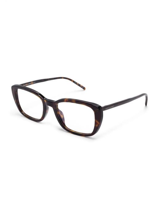 Saint Laurent Brown Square-Frame Glasses