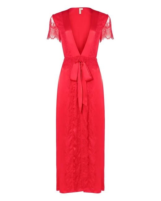 Temperley London Red Gaia Robe