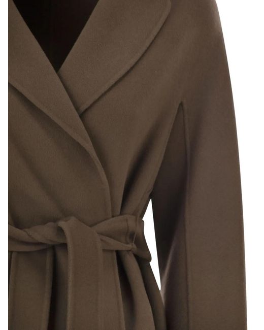 Max Mara Brown Esturia Belted Coat