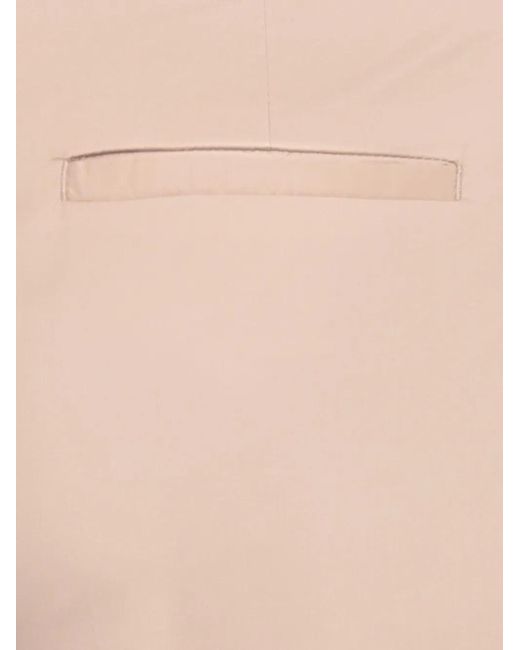 Peserico White Pleated Wide-Leg Trousers