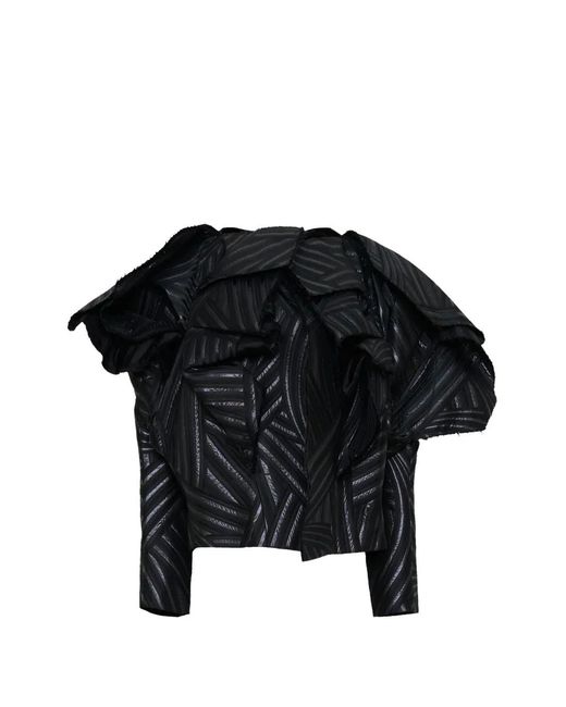 Comme des Garçons Jack Met Patchwork in het Black
