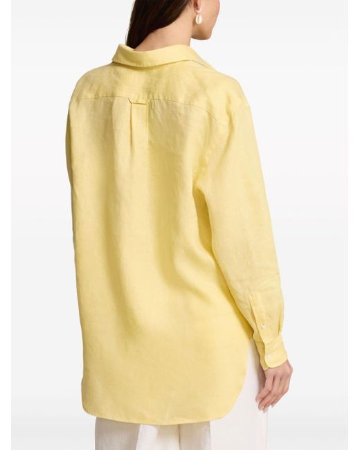 Polo Ralph Lauren Yellow Polo Pony Linen Shirt