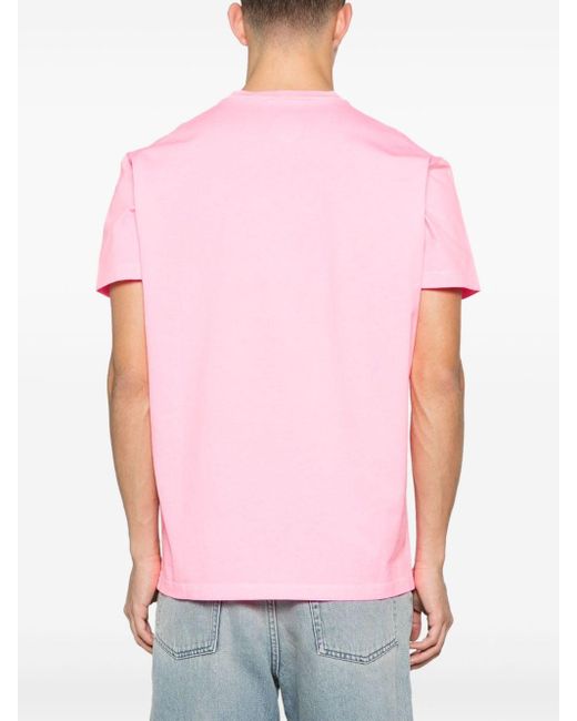 DSquared² T-shirt Met Print in het Pink voor heren