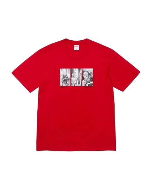 Supreme Red Mister Cartoon Pow T-Shirt for men